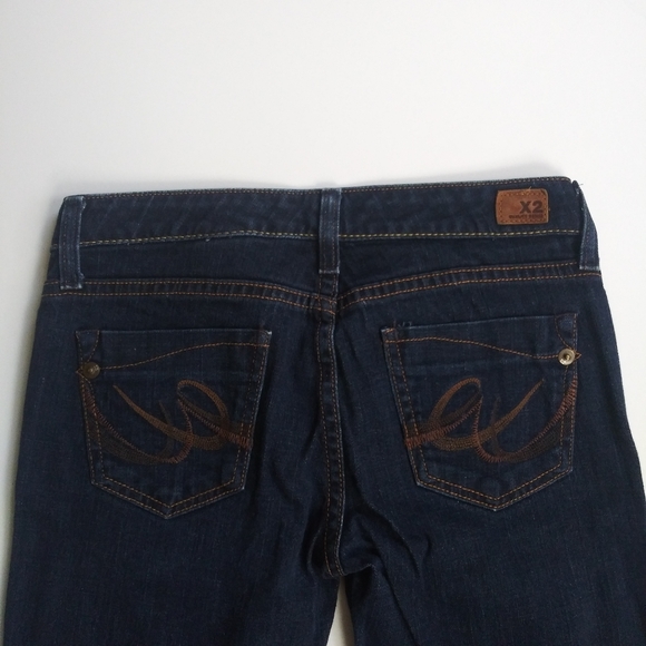 Express Dark Wash Skinny Jeans Sz 0 Regular - Picture 3 of 8